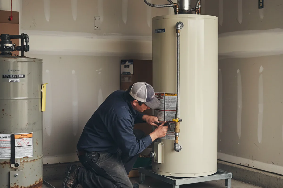Water heater and shutoff valve replacement in Millwood